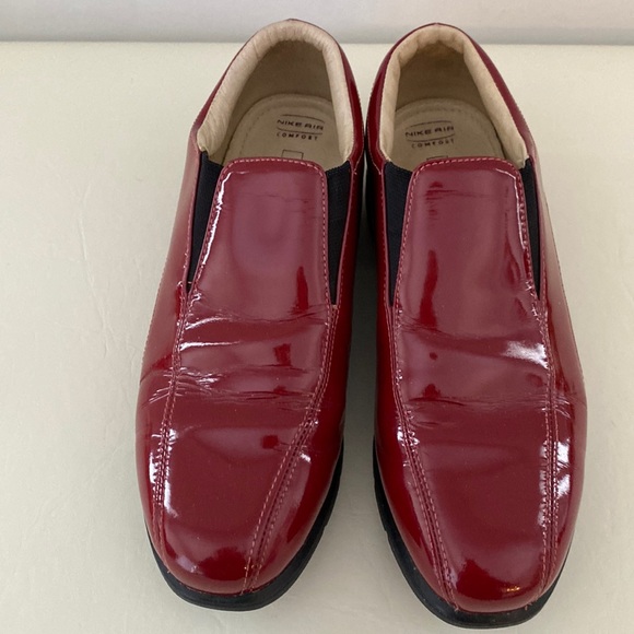 Nike Verdana Golf shoes in red patent leather with Nike Comfort insole.Size 6.5. - Picture 1 of 7
